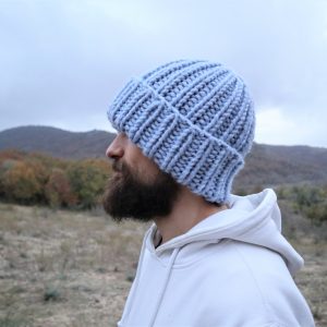 плетена зимна шапка 44
